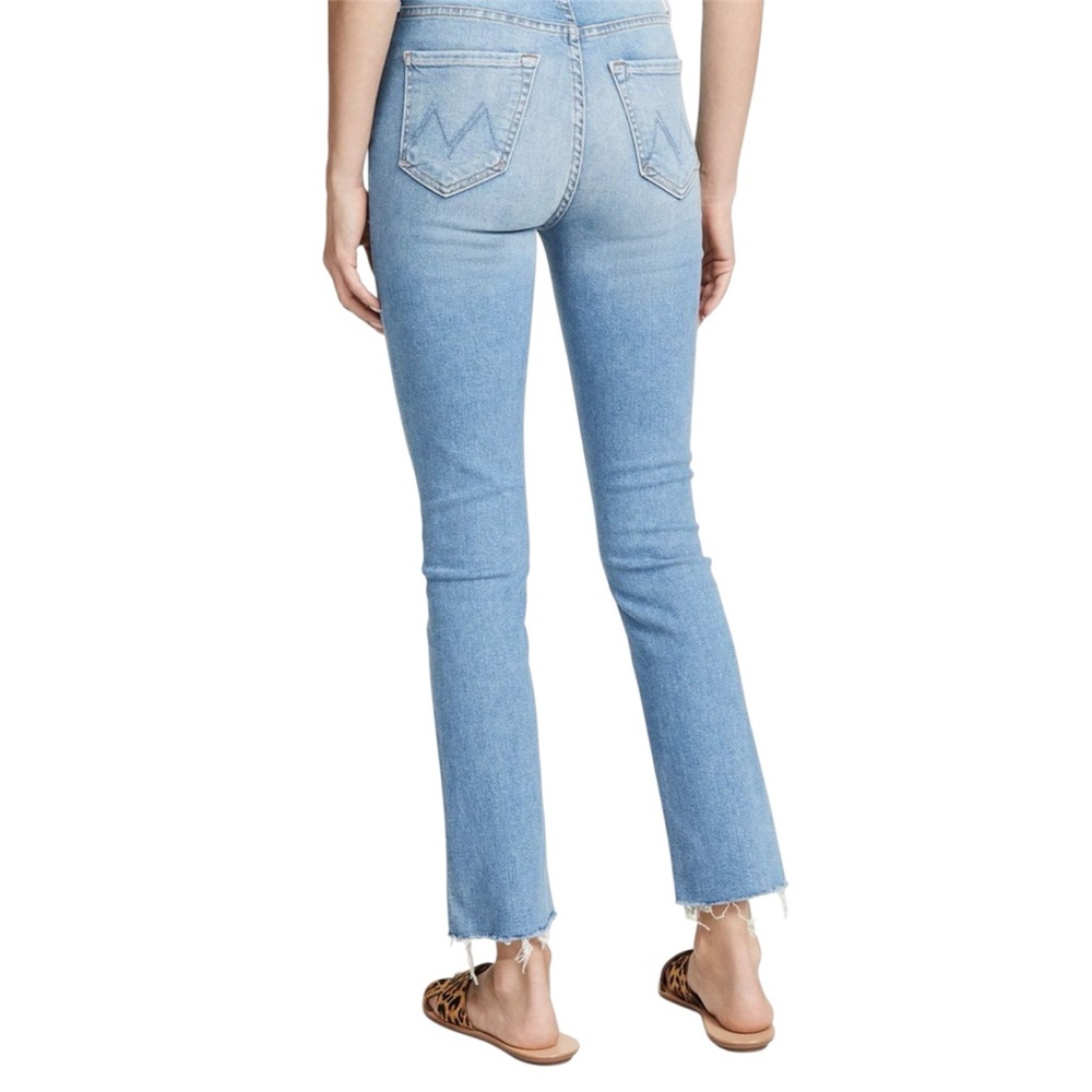 MOTHER The Pixie Dazzler Ankle Fray Jeans "Shoot To Thrill" Button‎ Fly Size 25